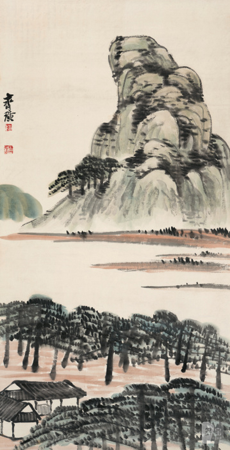 齐白石 1864-1957 松溪晴峦 - 图1
